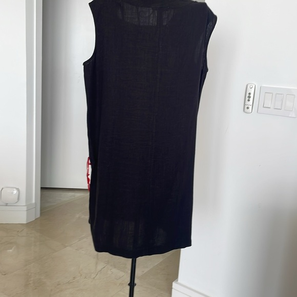 SPLENDID BLACK LINEN PULLOVER DRESS - Picture 5 of 6